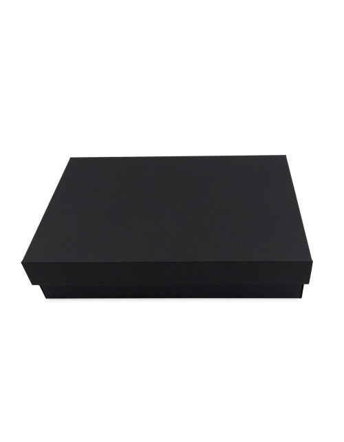 Многофункциональная подарочная коробка черного цвета с основанием и крышкой