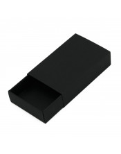 Черная подарочная коробка-слайдер из картона