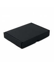 Плоская подарочная коробка матово-черного цвета