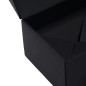 Black Oblong Gift Box with Oval Window for 3 Jars