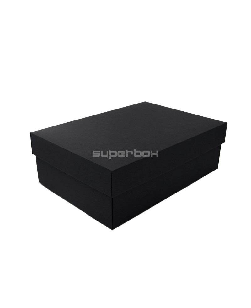 Подарочная коробка черного цвета с основанием и крышкой