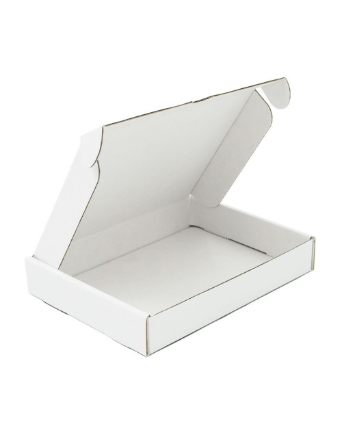 Плоская белая коробка для розничной торговли