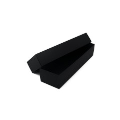 Long Black Bottom-Lid Box