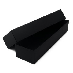 Long Black Bottom-Lid Box