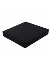 Плоская подарочная коробка, матово-черная