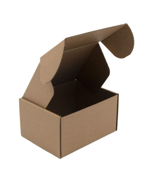 Маленькая коричневая коробка в стиле коробки для пиццы