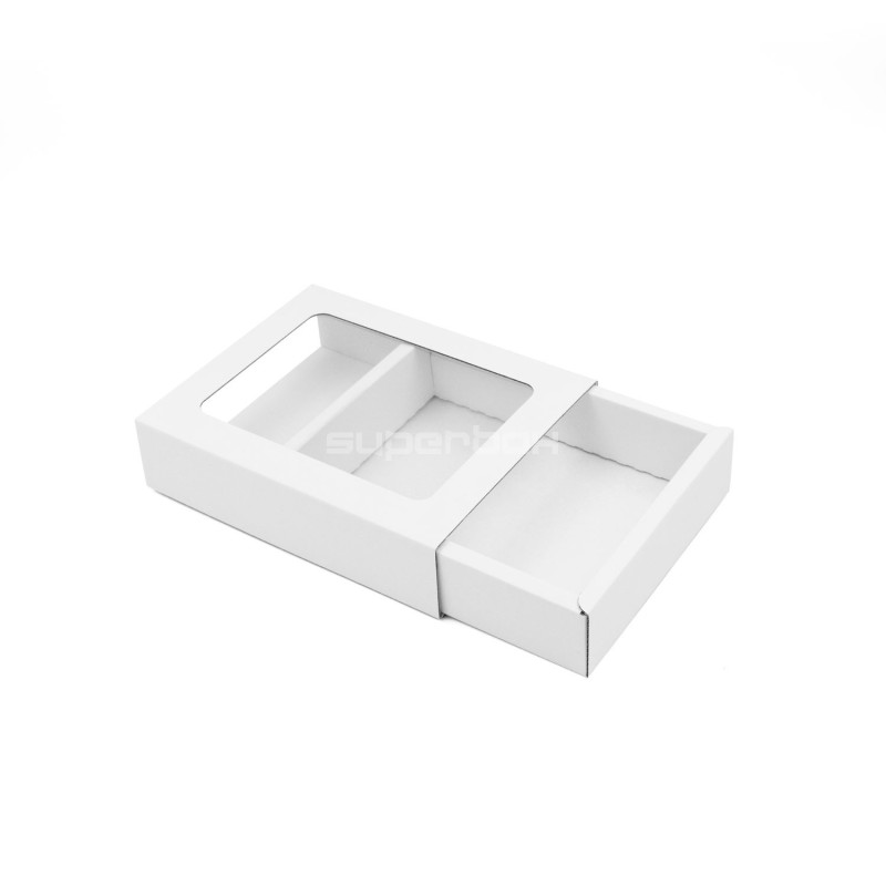 White Sleeve Gift Box with Clear Window