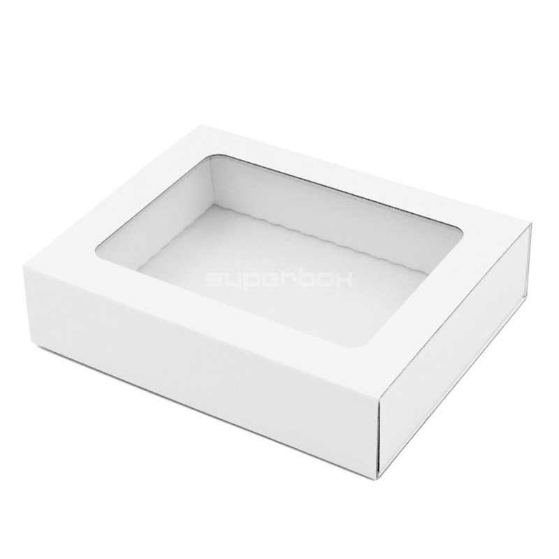 White Sleeve Gift Box with Clear Window