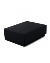 Черная подарочная коробка с откидной крышкой