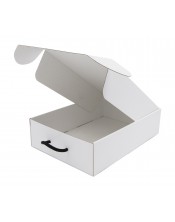 White gift box with handle