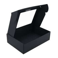 Black A4 Size Gift Box with a Space for Logo