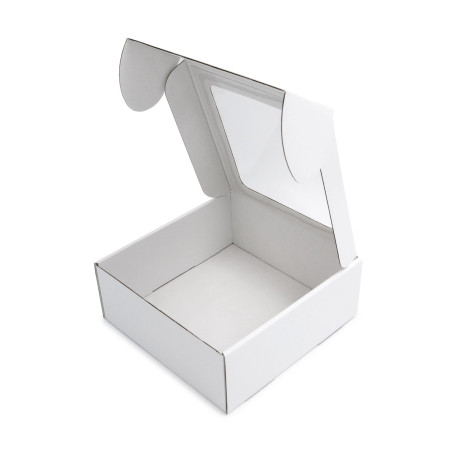 White Box with a PVC Window for Packing Sauce Jars