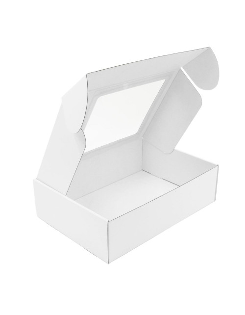 Белая подарочная коробка формата A4, в открытом виде