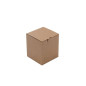 Brown Cube Gift Box with Quick Lock