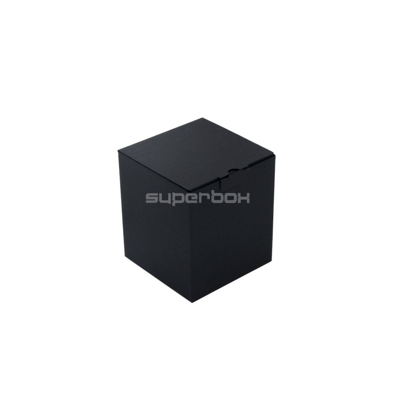 Black Cube Gift Box with Quick Lock