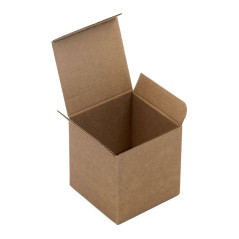 Brown Cube Box for Small Items