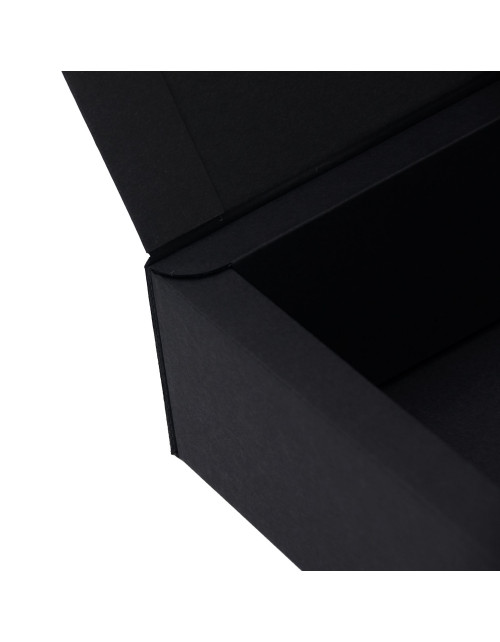 Роскошная черная коробка с откидной крышкой
