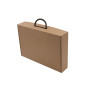 Brown Standard Suitcase with Brown Textile Handle