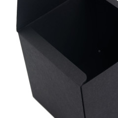 Black Cube Box with Black