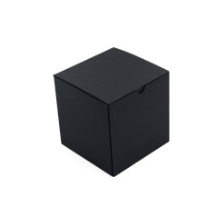 Black Cube Box with Black