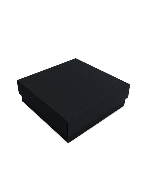 Плотная квадратная подарочная коробка черного цвета