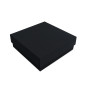 Sturdy Black Square Gift Box of Height 8 cm with a Lid