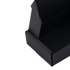 Чёрная коробка из гофрокартона, 100x65x30 mm
