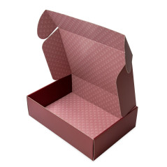 Red A4 Gift Box with Metallized Surface