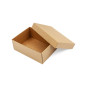 Brown Rectangular Gift Box with a Lid