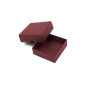 Burgundy 2-PC Small Square Gift Box from Cardboard