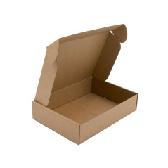 Brown Rectangular Shipping Box of 5 cm Height Suitable for Post Terminals