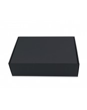 Черная подарочная коробка формата A4 в сложенном виде