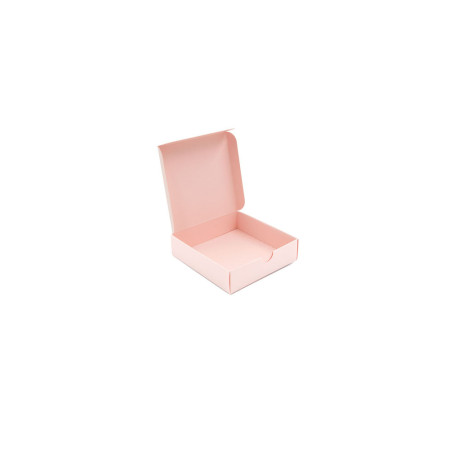 Small Square Gift Box from Pink Decorative Cardboard