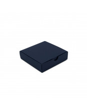 Коробка из темно-синего декоративного картона