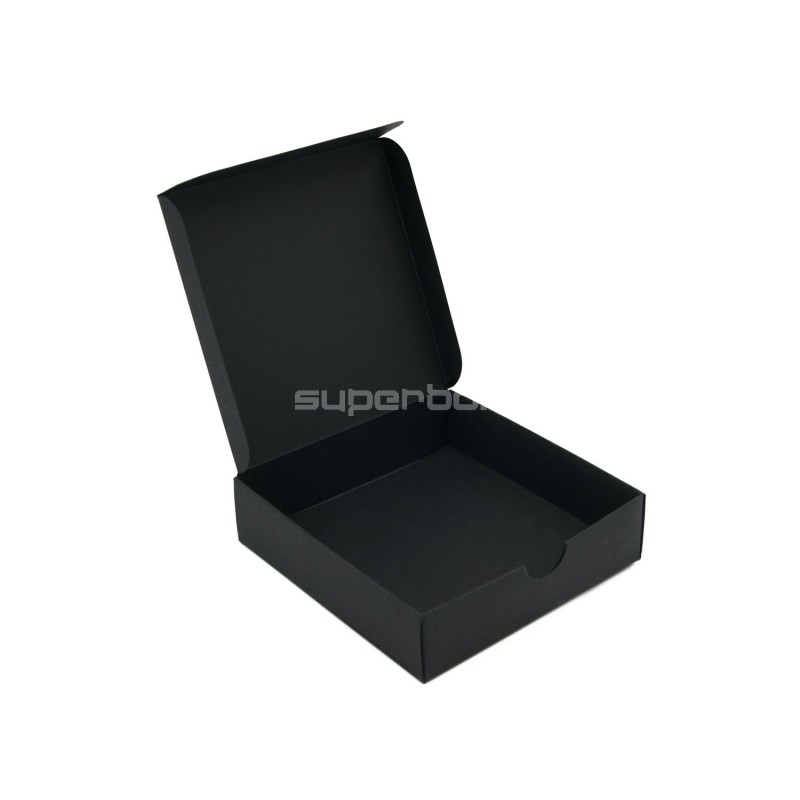 Small Square Gift Box from Black Decorative Cardboard