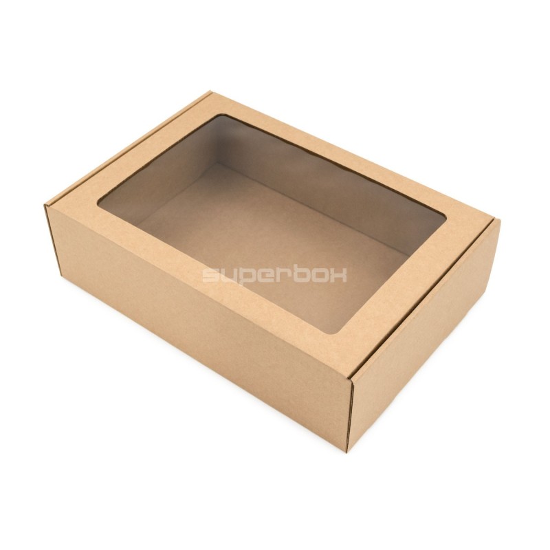 Brown A4 Size Gift Box with Window