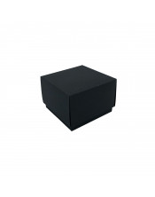 Черная подарочная коробочка с крышкой