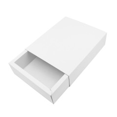 White Large Sleeve Gift Box from Corrugated Board for Books