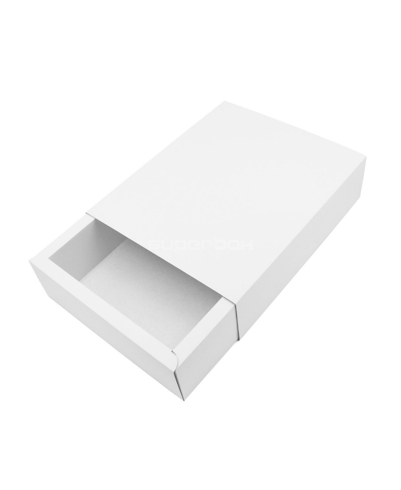 Большая белая подарочная коробка-слайдер