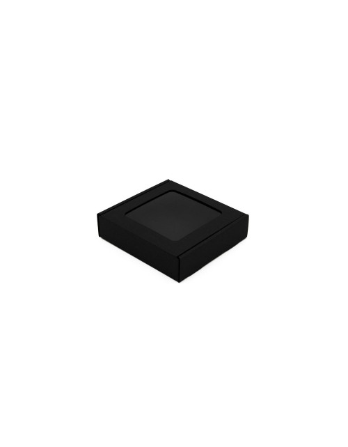 Черная квадратная мини-коробка небольшой высоты