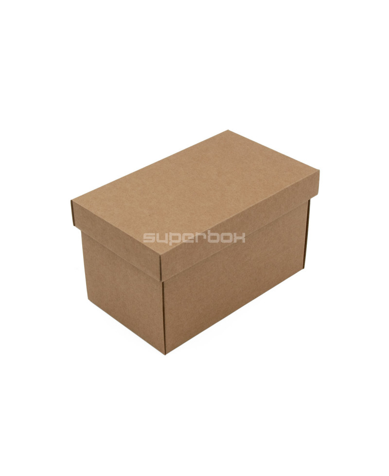 Коричневая глубокая картонная коробка