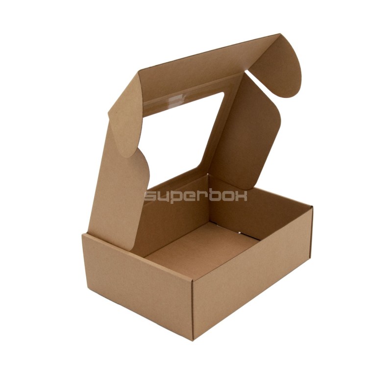 Brown A5 Format Eco-friendly Gift Box with Window