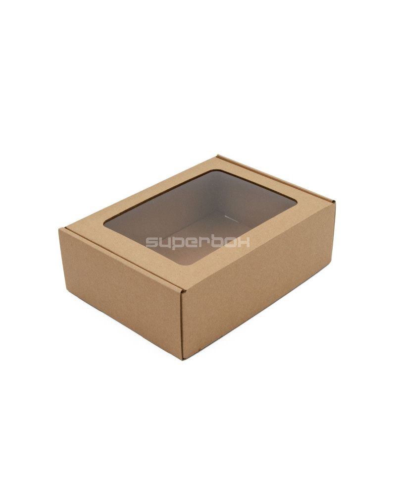 Коричневая подарочная коробка формата A5 из экологически чистых материалов