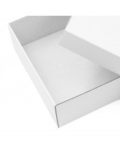 Многофункциональная подарочная коробка белого цвета с основанием и крышкой