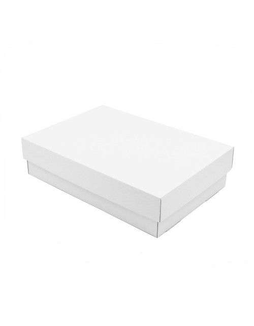 Многофункциональная подарочная коробка белого цвета с основанием и крышкой