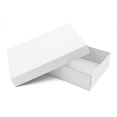 Multipurpose White Base-Lid Gift Box of 8,5 cm Depth