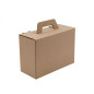 Brown Small Suitcase Type Gift Box with Handle