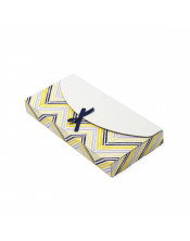 Коробка с цветной лентой - конверт для упаковки поздравительных открыток и денег