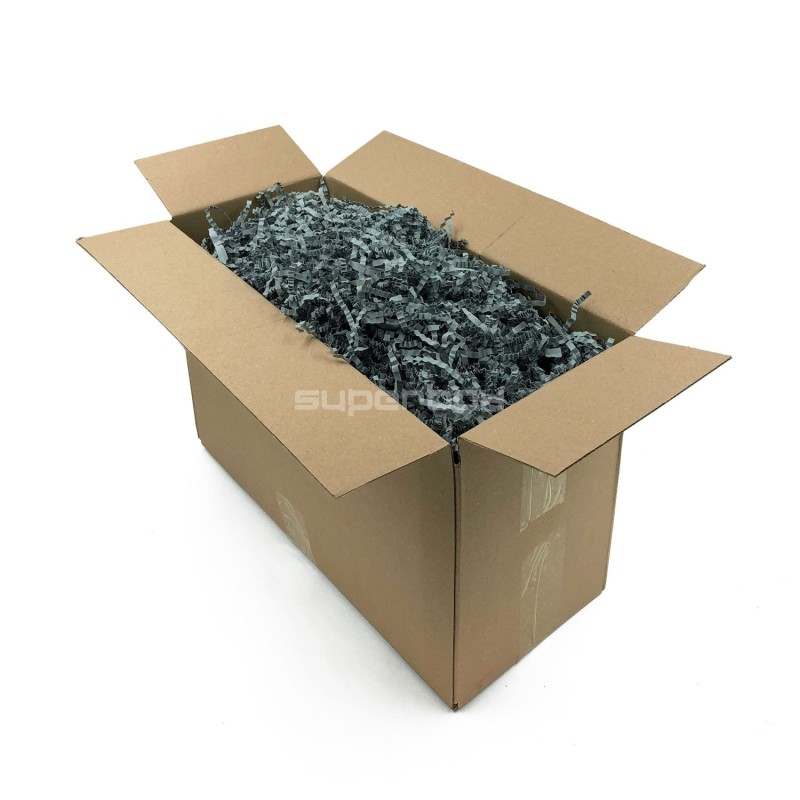 Rigid Grey Shredded Paper - 4 mm, 1 kg