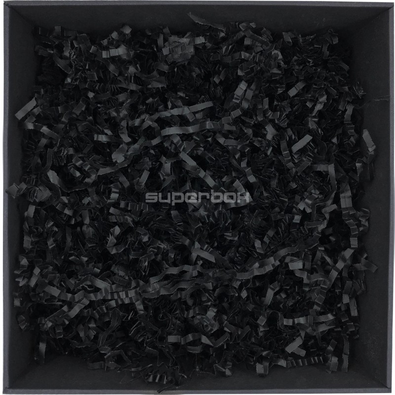 Rigid Black Shredded Paper - 4 mm, 1 kg